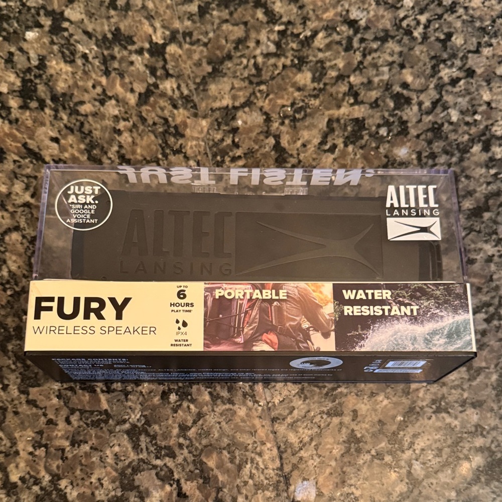 Altec Lansing Black Fury Wireless Speaker NIB